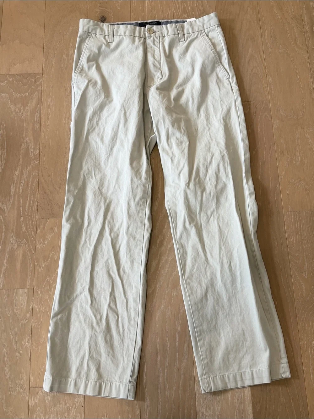 Men's Classic Cream Chino Pants